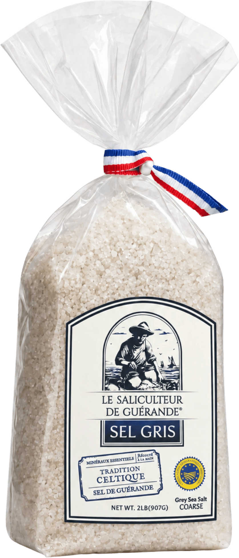 907g bag of Gros Sel Gris, coarse grey Celtic sea salt