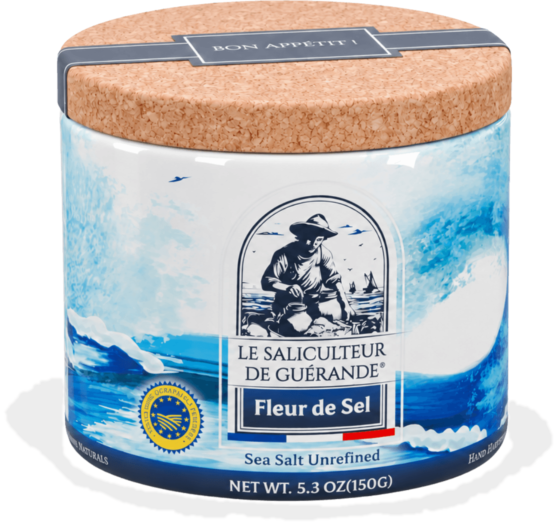 150g cork-lidded tube of Fleur de Sel